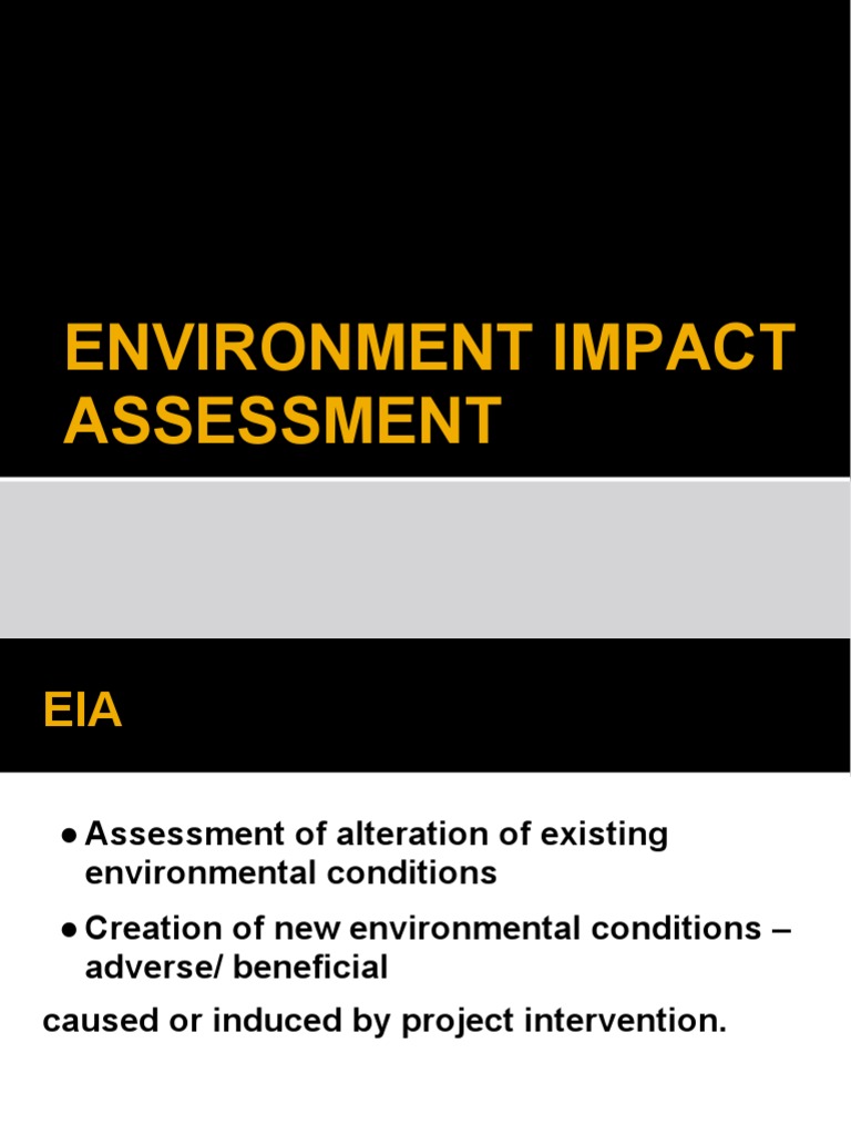 Environment Impact Assessment PDF