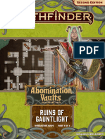 PZO90163 Pathfinder 2E - Abomination Vaults AP - Part 1 of 6 - Ruins of Gauntlight - Interactive Maps