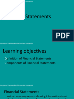 Conceptual Framework - PAS 1 Presentation of Financial Statements