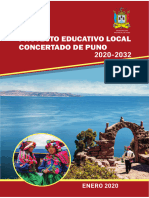 Proyecto Educativo Local de La Ugel Puno 2020 2032