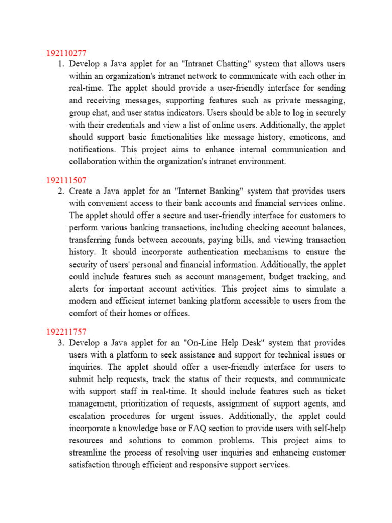 Java projects applet swings download free pdf qr code usability
