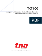 TX7100 - Intelligent Addressable Optical Smoke Detector - Installation and Operation Manual - V1.4b