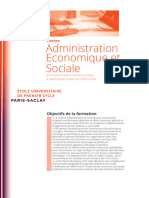 WEB Licence AES Administration Economiques Et Sociales