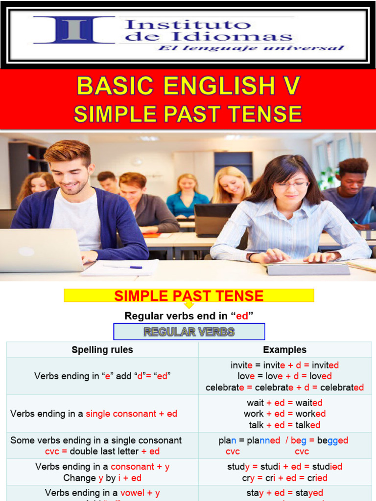 Simple Past Tense Guide | PDF | Grammatical Tense | Syllable