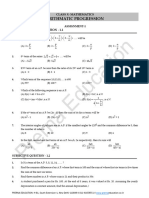 Math Arithmatic Progression Assgn 1