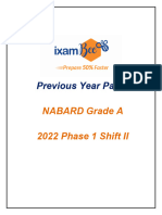 NABARD Grade A 2022 Memory Based Papers Shift 2
