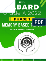 NABARD Grade A 2022 - Phase 1 Paper Final Lyst8858