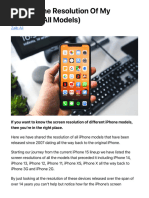 What Is The Resolution of My Iphone? (All Models) PDF