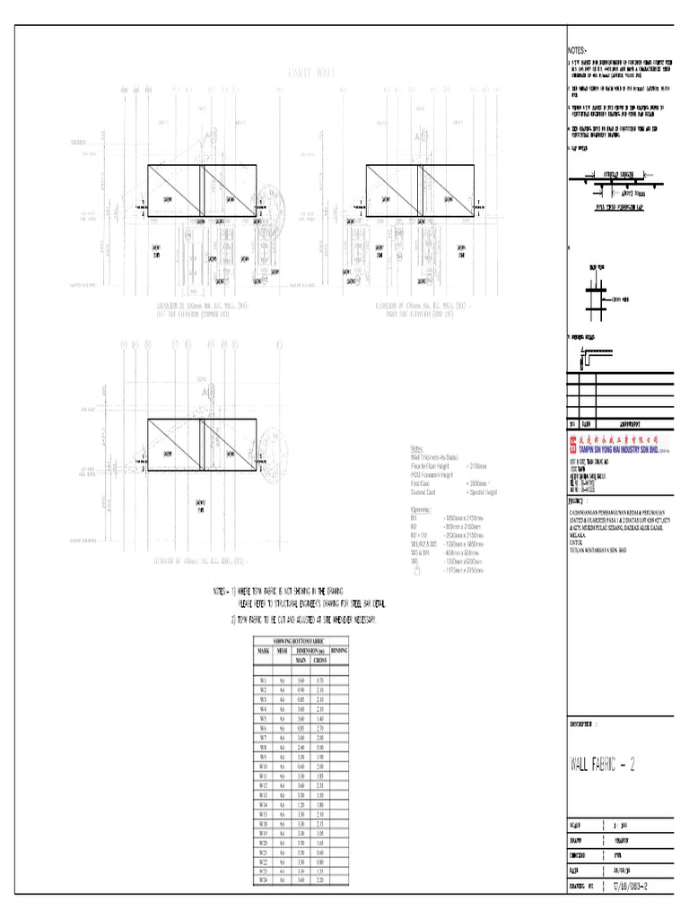 Drawing-Wall-Raft Foundation-2 | PDF