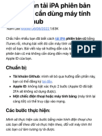 Hướng dẫn tải iPA phiên bản cũ không cần dùng máy tính bằng Github