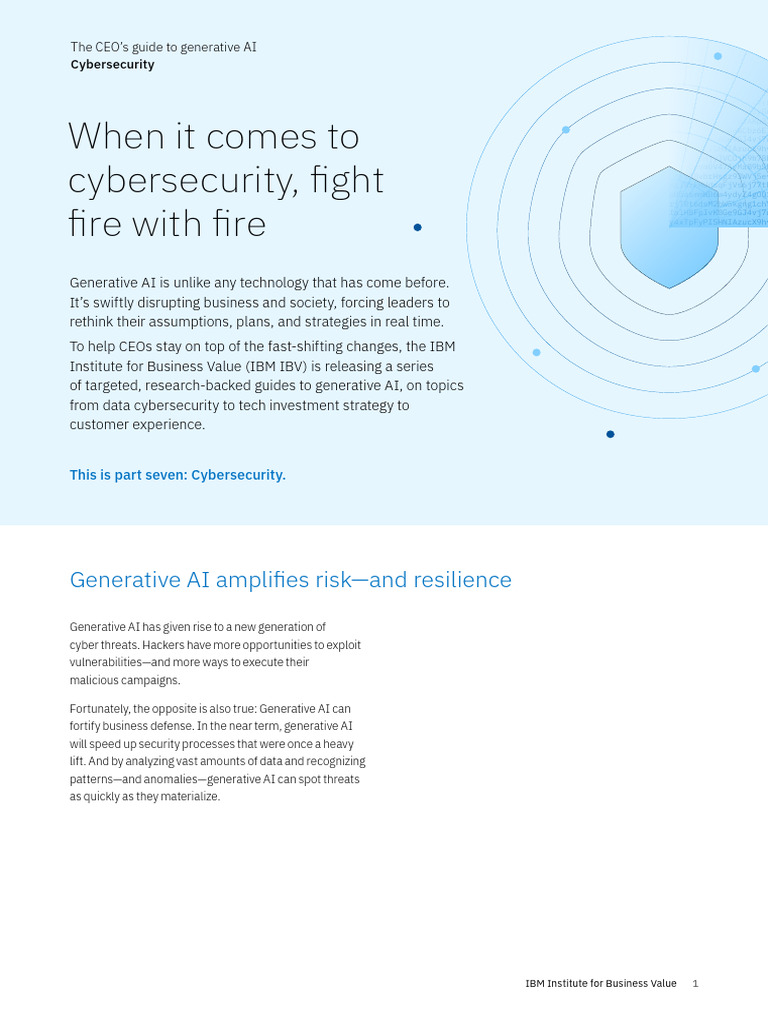 CEO's Guide to Generative AI Security | PDF | Security | Computer Security