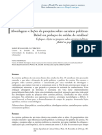 Vercesi, M. Approaches and Lessons in Political Career Research - Babel or Pieces of Patchwork (Traduzido Portugues)