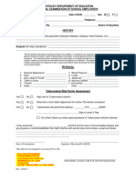 Physical Exam Form