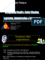 OSH Legislation and Admin Enforcement