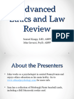 Advanced Ethics and Law Review Part One Edited
