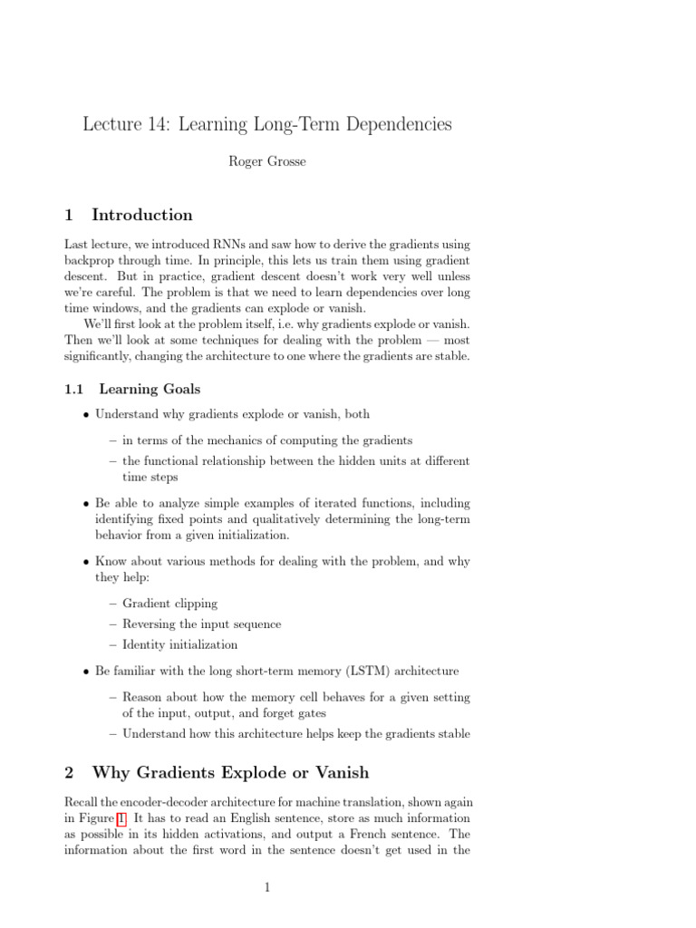 Understanding Gradient Issues in RNNs | PDF | Applied Mathematics ...