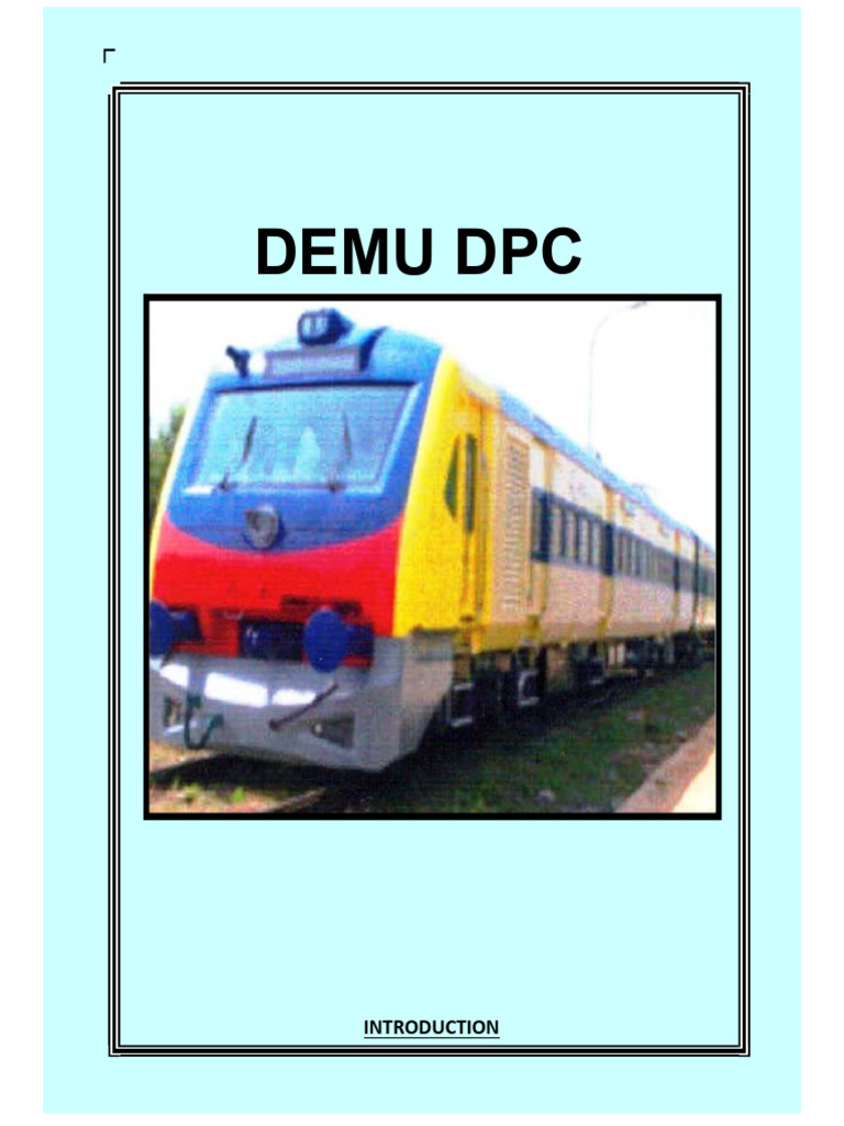 1400 HP DEMU Maintenance Overview | PDF | Valve | Electric Motor