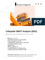 Caterpillar SWOT Analysis (2023) - Business Strategy Hub