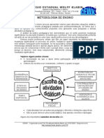 METODOLOGIA DE ENSINO