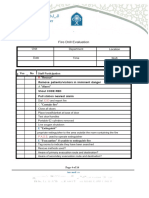 Fire Drill Evaluation