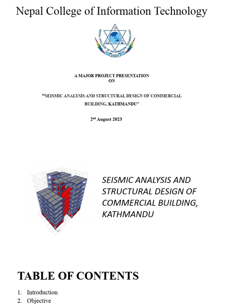 Seismic Analysis of Kathmandu Building | PDF | Structural Load ...