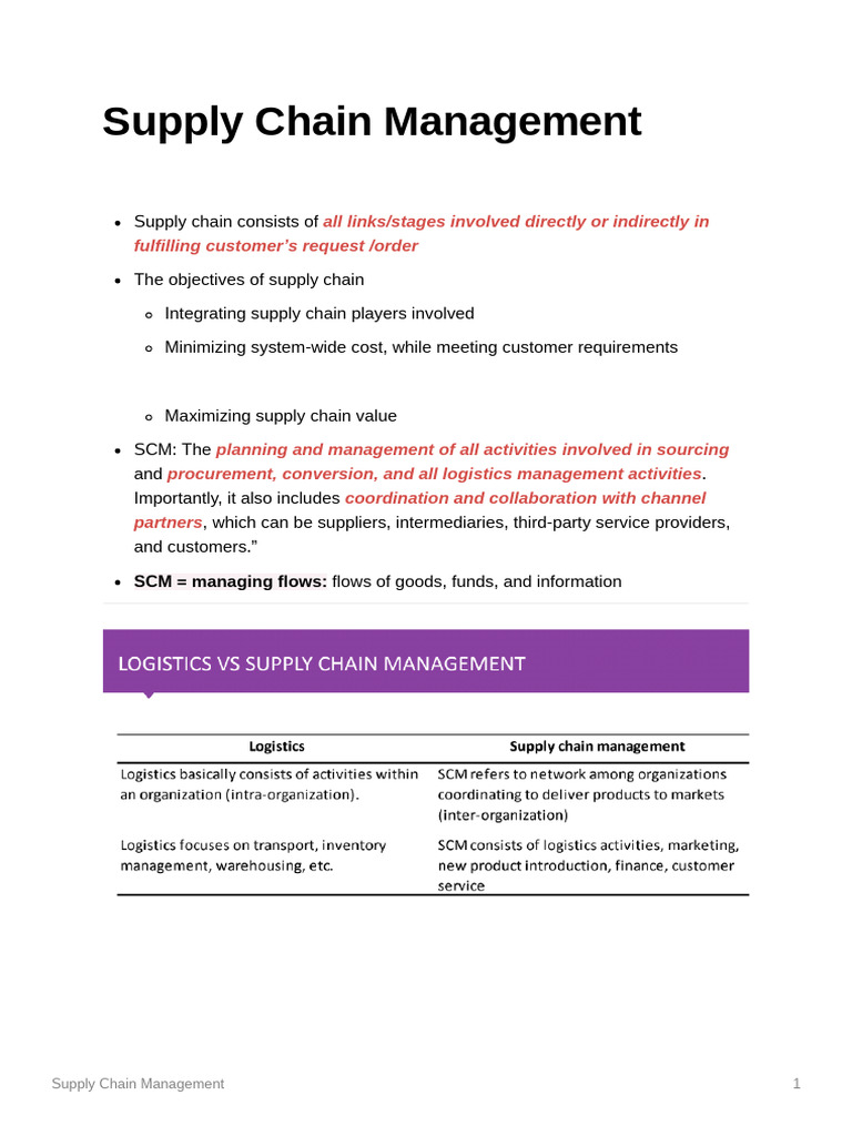 Effective Supply Chain Management Strategies | PDF | Supply Chain ...