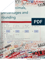 Y9 - Chapter03 - Decimals,% & Rounding