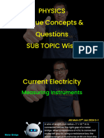 Physics Unique Concepts & Questions Sub Topic Wise