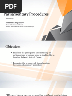 Parliamentary Procedures PowerPoint