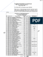 Result of BSC in Textile Engineering L 2 T 2 Exam 2021