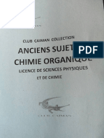 Ancien Sujet Chimie Organique L3 Tiems