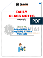 Daily Class Notes: Geography
