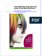 Basic Business Statistics Concepts and Applicationsby 3E by Mark Berenson Full Chapter