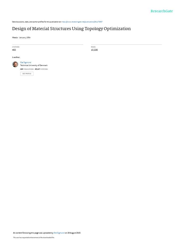 Topology Optimization for Material Design | PDF | Composite Material ...