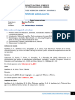 Rubrica de Reporte de Practicas Quimica Analitica