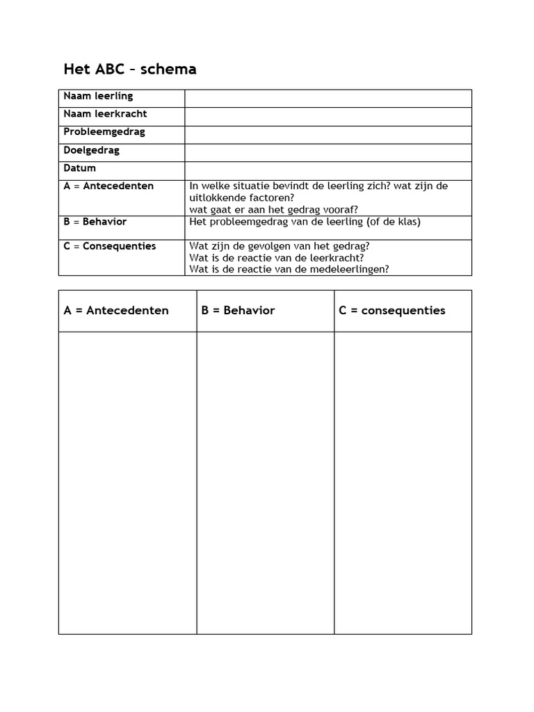 ABC Schema | PDF