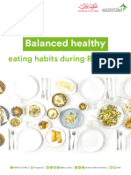 Balanced Healthy Eating Habits During Ramadan