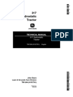 TM1208 John Deere 317 Hydrostatic Tractor Technical Manual