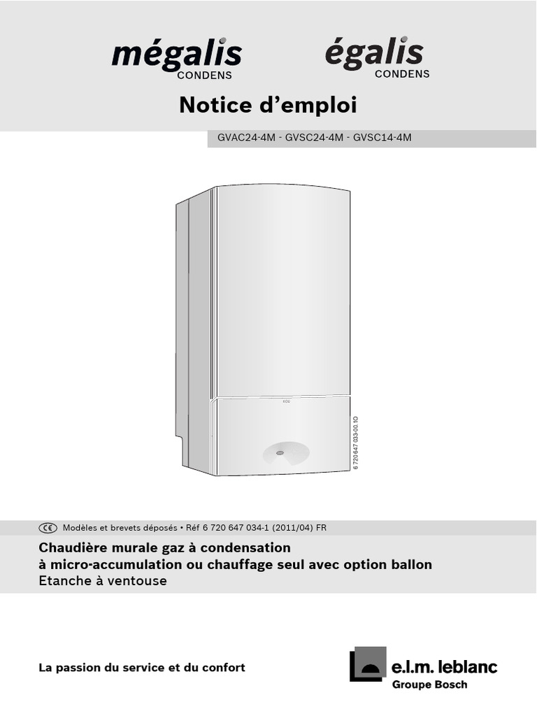 Notice Chaudière E.L.M. Leblanc 24,4m PDF (plomberie) Chaleur — free download