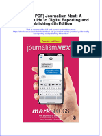 Journalism Next A Practical Guide To Digital Reporting and Publishing 4Th Edition Full Chapter