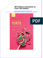 Kidners Cason Torts 15Th Edition Full Chapter