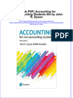 Accounting For Non Accounting Students 9Th by John R Dyson Full Chapter