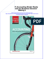 Accounting Binder Ready Version Tools For Business Decision Making 6 Full Chapter