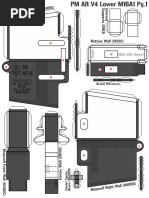 Template AK 47 A4 Paper Size ToyDIY | PDF