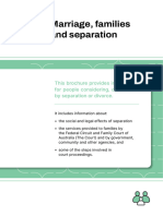 Marriage Families and Separation Brochure