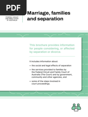 Marriage Families and Separation brochure