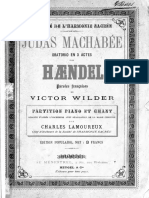 Haendel Georg Friedrich Judas Maccabaeus Vocal Score French Charles Lamoureux Reduction 68342
