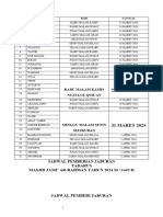 Jadwal Pemberian Jaburan RT 02