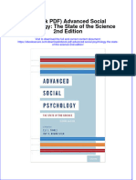Advanced Social Psychology The State of The Science 2Nd Edition Full Chapter