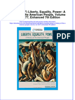 Liberty Equality Power A History of The American People Volume I To 1877 Enhanced 7Th Edition Full Chapter